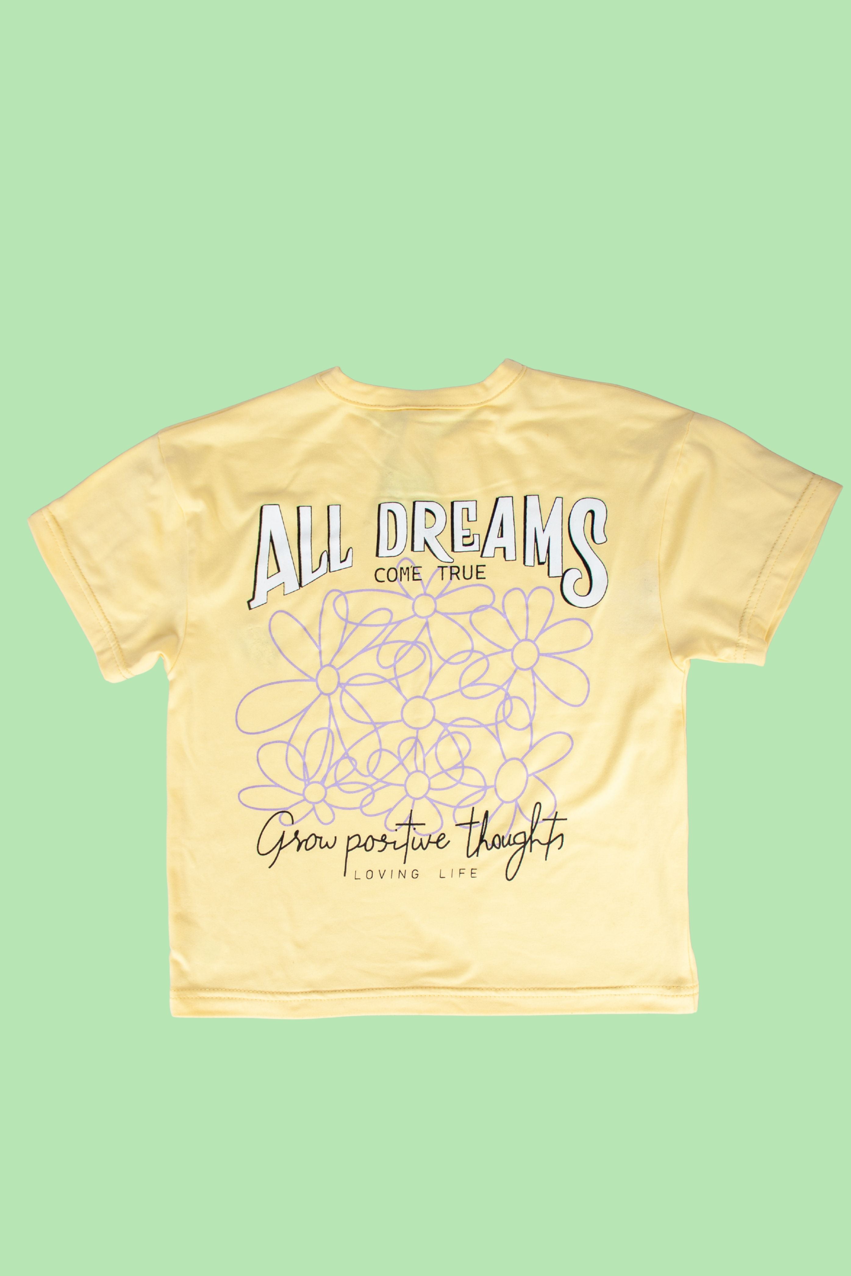 Graphic Oversized "All Dreams Come True" T-Shirt